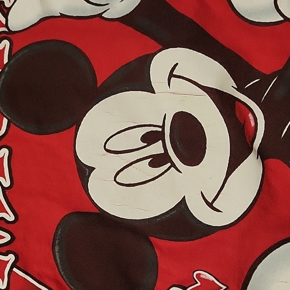 Disney 90s Mickey Unlimited 'Jerry Leigh' Red T shirt Adult Medium - Picture 4 of 9